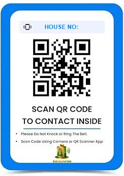 KKAUNHAI QR sticker — scan QR code to contact inside